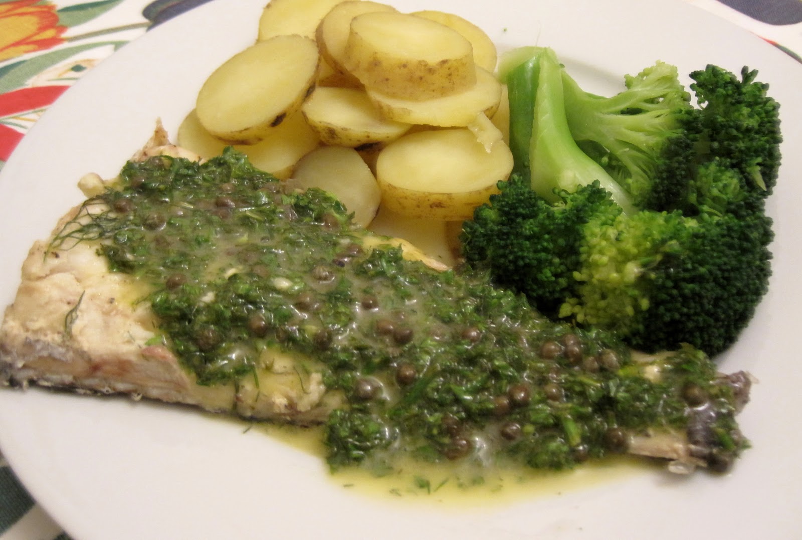 Lynne's Dinners Oven baked Hake with Herb Caper Butter Friday