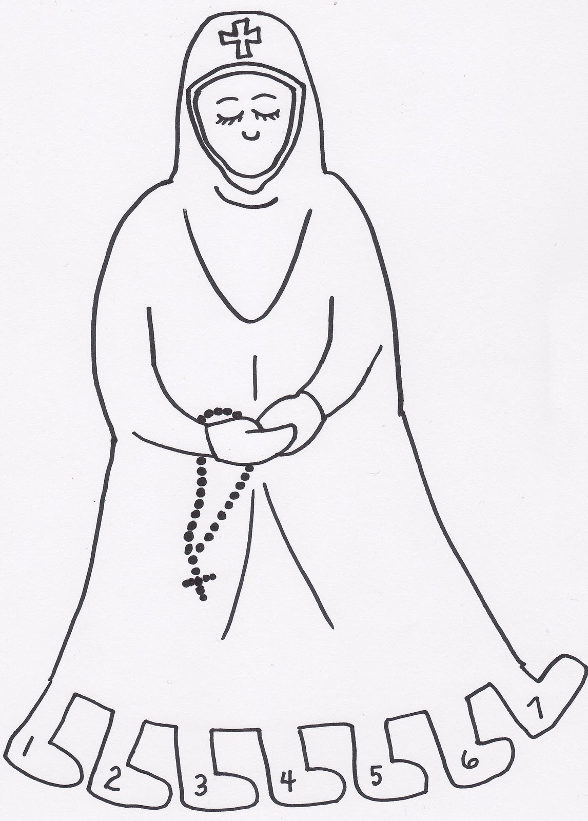 Lady Sarakosti Poem & Coloring for Great Lent