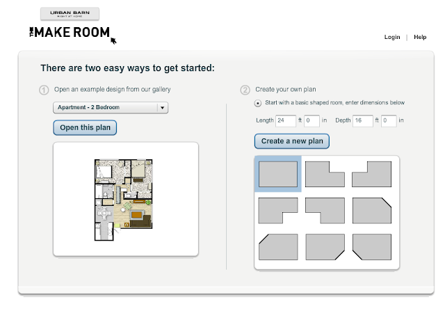 Salvaged Es Urban Barn Room Planner You Can Start With An Example Design Or By Creating Your Own The Planner Allows To Create One Room First And Then Add Plan In