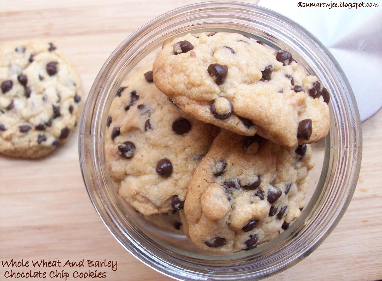 Cakes & More Crunchy, Whole Wheat And Barley Chocolate Chip Cookies