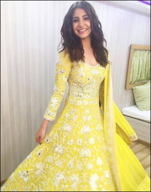 Anushka Sharma Yellow Dress