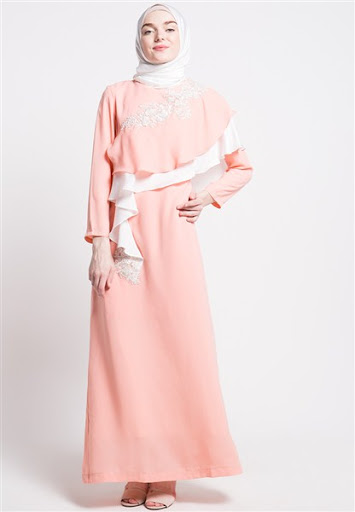 Model gamis pesta terbaru Model gamis pesta terbaru