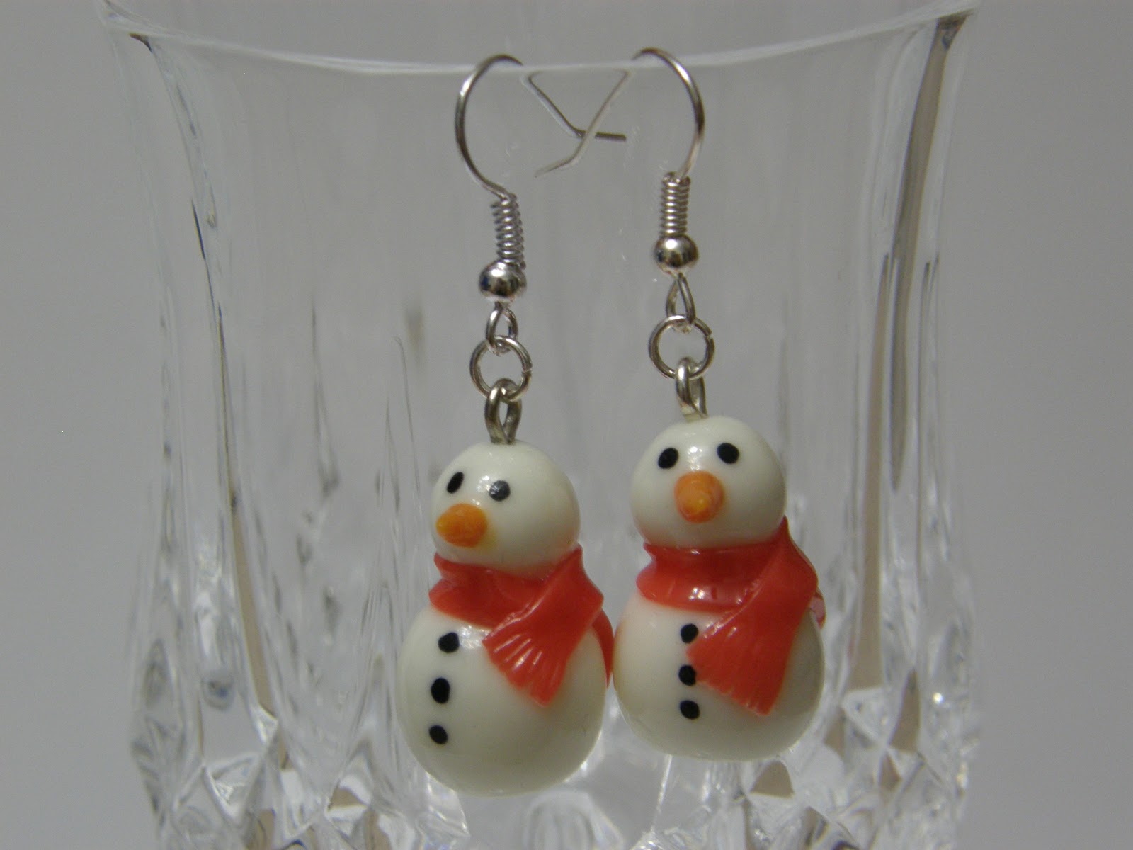 Fansilver Set di orecchini a bottone natalizi in argento sterling