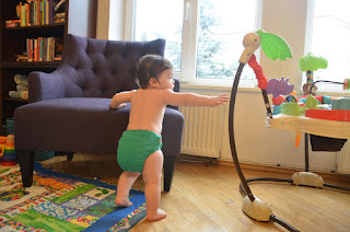 Baby Walking between furniture Stepping between stable objects