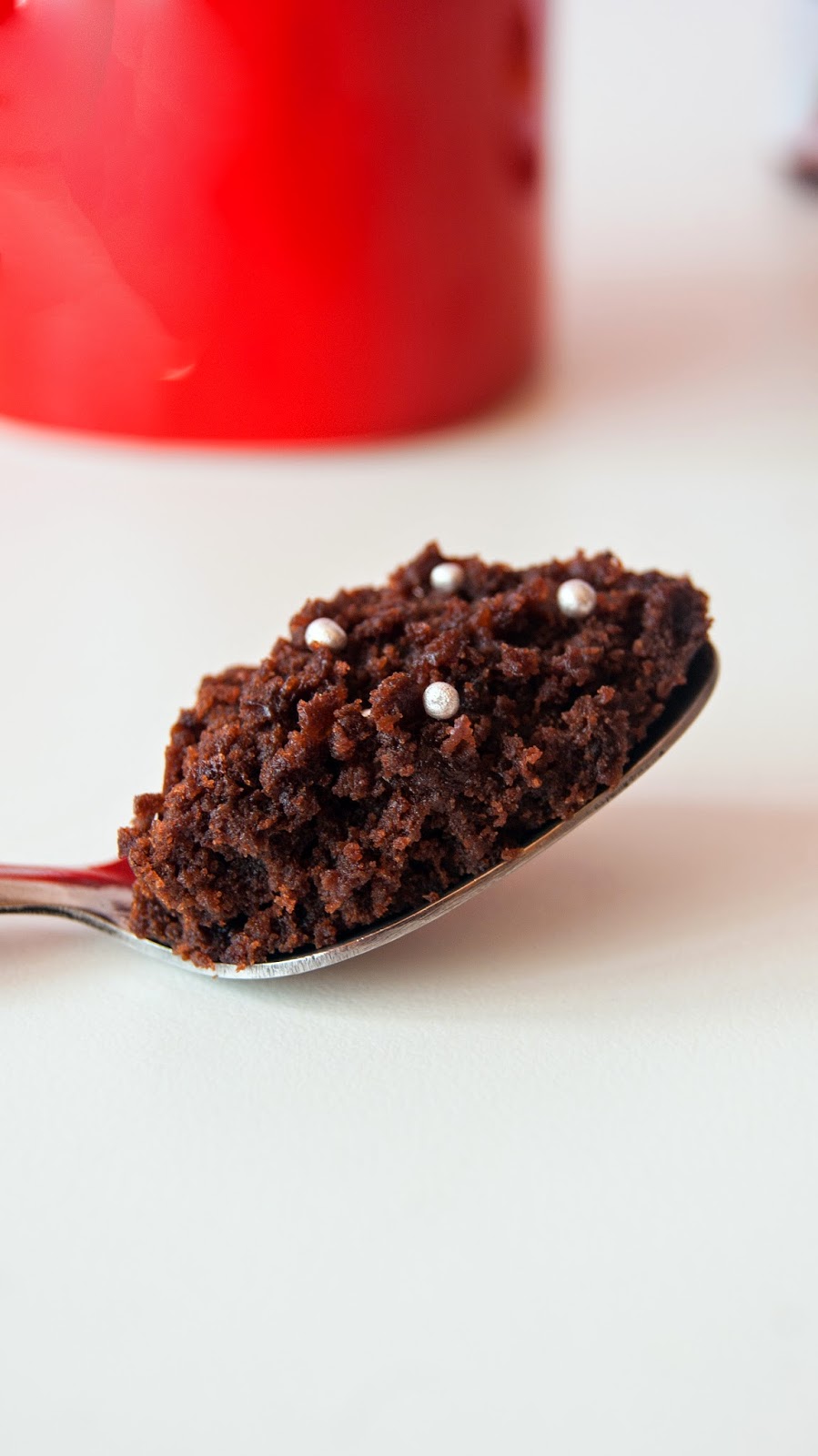 Chocolate Nutella Mug Cake mugcloseup