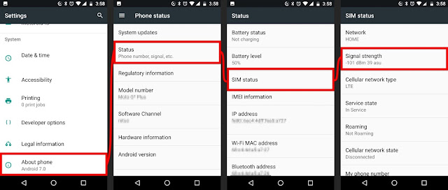 Check Cell Signal on Android Improve cell signal tracfone