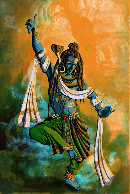 Canvassnap: Illustration of Lord Shiva