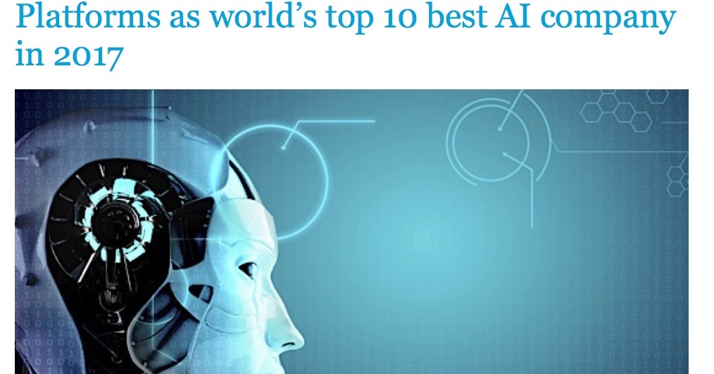 Unelma Platforms recognized among Top 10 Best AI Companies of 2017
