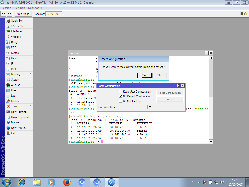 Configuration flagged. Configuration flagged