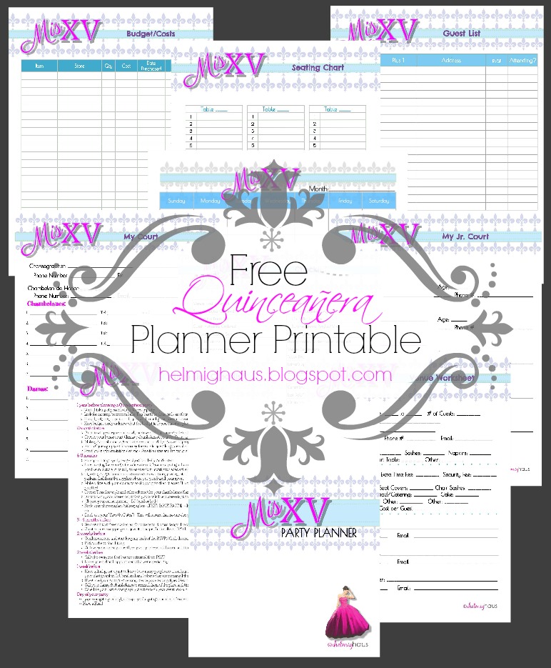Quinceanera Checklist Printable Customize And Print