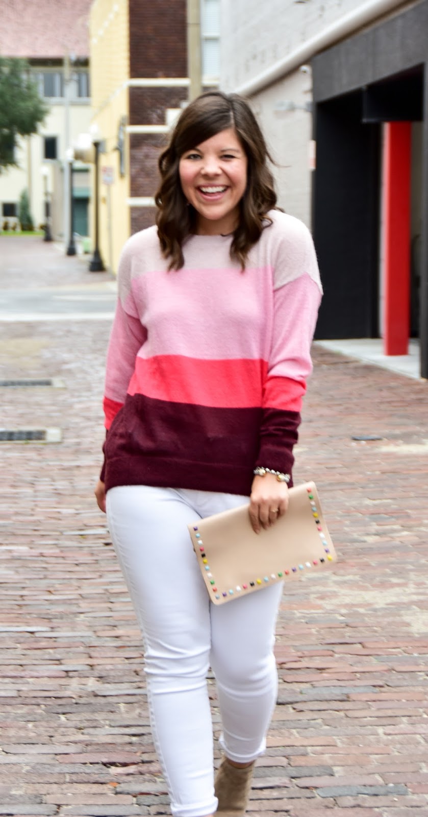 A Perfectly Pink Striped Sweater