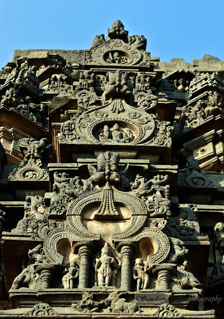 Sculptures on the Shikara of the Suryanarayana temple