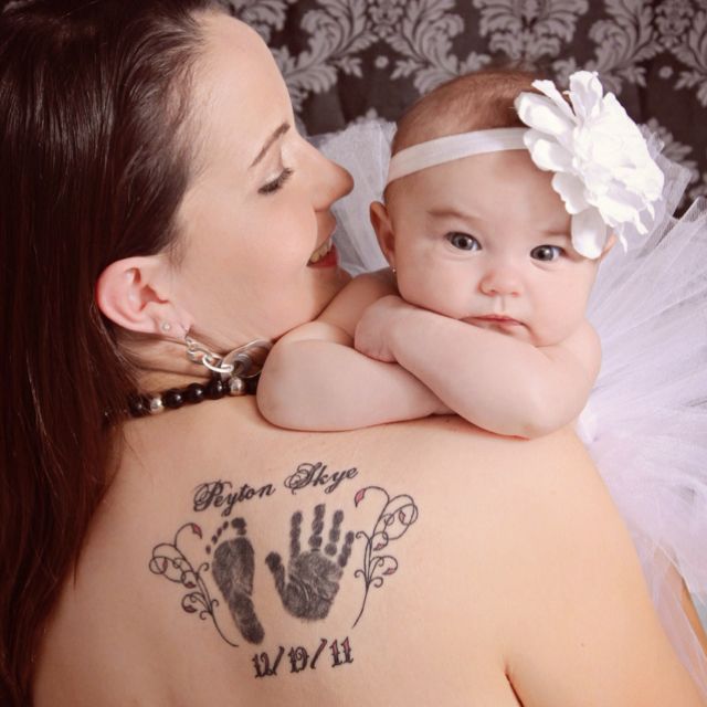 PRECIOSOS TATUAJES DE HUELLAS DE BEBES - Belagoria | la web de los tatuajes