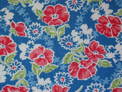 Niesz Vintage Home...and fabric: Vintage 1940's Floral Fabrics