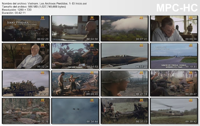 History|Vietnam Los Archivos perdidos|6/6|DVDRip|6GB|MEGA