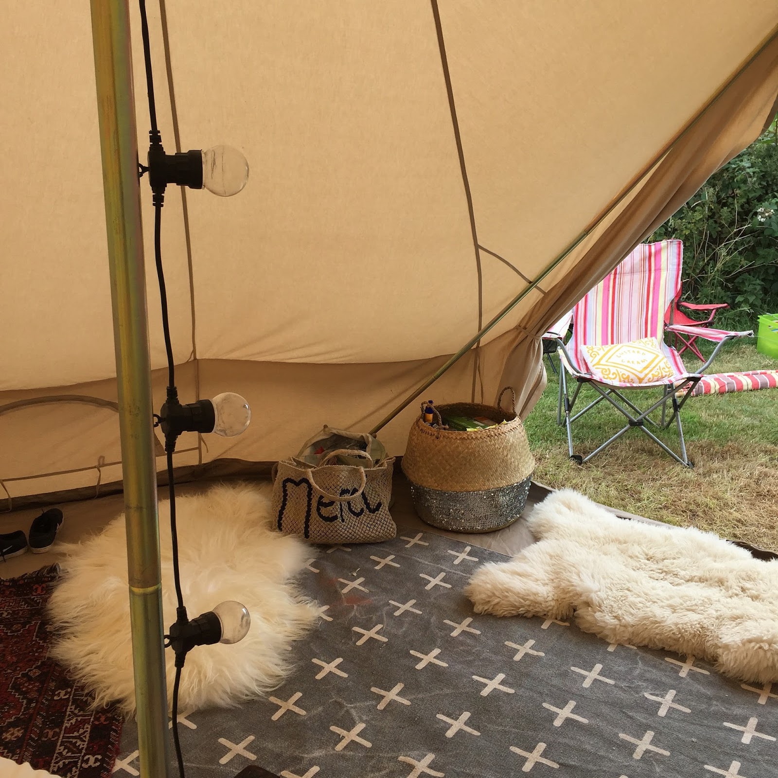 Huddle Inside Out From Camping To Glamping 4 Tips Adding Rugs Immediately Makes The Tent Look And Feel Cosy Warm Homely