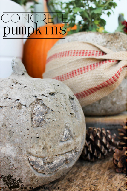 Concrete pumpkins from Fall Hallow are a durable and creative fall craft that will last for years and look great out on your front porch