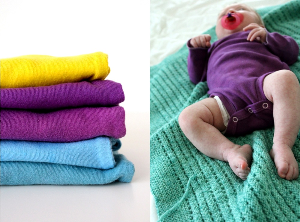 How to dye stained baby clothes