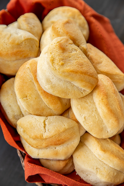 Make Ahead Pocketbook Rolls - dough will keep for 2 weeks in the refrigerator!! Great make ahead side for your holiday meals!!! SO light and fluffy. Yeast, water, self-rising flour, baking soda, sugar, shortening, buttermilk and melted butter. Everyone goes crazy over these yummy rolls. #rolls #bread #makeahead Make Ahead Pocketbook Rolls - dough will keep for 2 weeks in the refrigerator!! Great make ahead side for your holiday meals!!! SO light and fluffy. Yeast, water, self-rising flour, baking soda, sugar, shortening, buttermilk and melted butter. Everyone goes crazy over these yummy rolls. #rolls #bread #makeahead