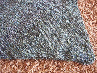 a caffeinated yarn: Diagonal Baby Blanket