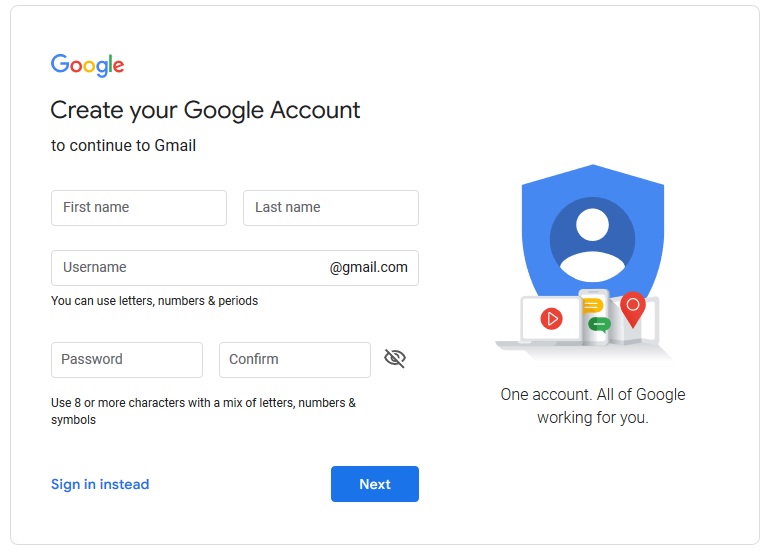 How to create a Gmail Account? 