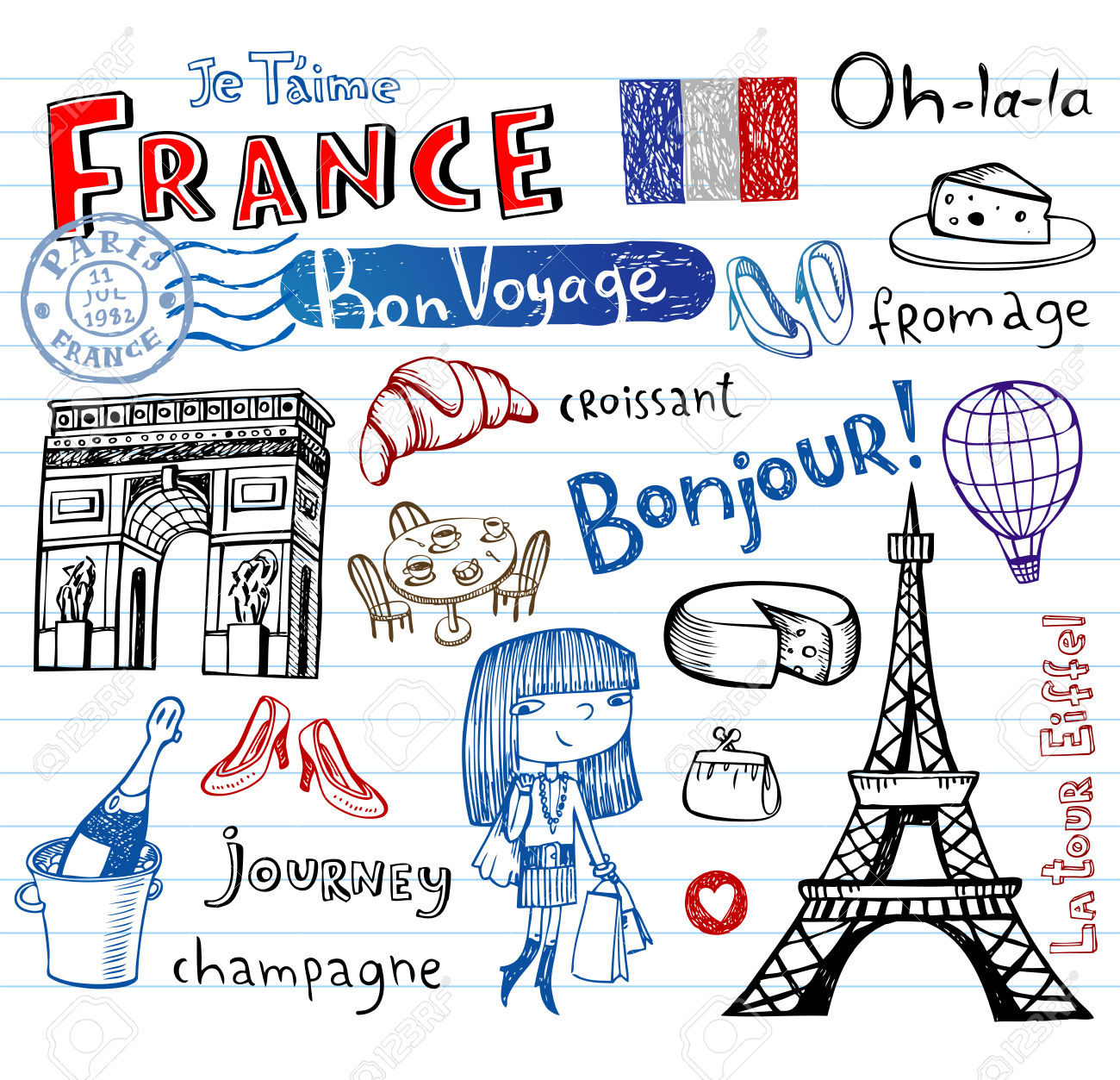 https://4.bp.blogspot.com/-1jzfjkkBUXI/WBSXSslesXI/AAAAAAAAA90/WaHdQF7JH6MPFWpfVx4903SvE2z14KSmwCLcB/s400/37545935-France-symbols-as-funky-doodles-Stock-Vector.jpg Podróże - nagłówek - Francuski przy kawie