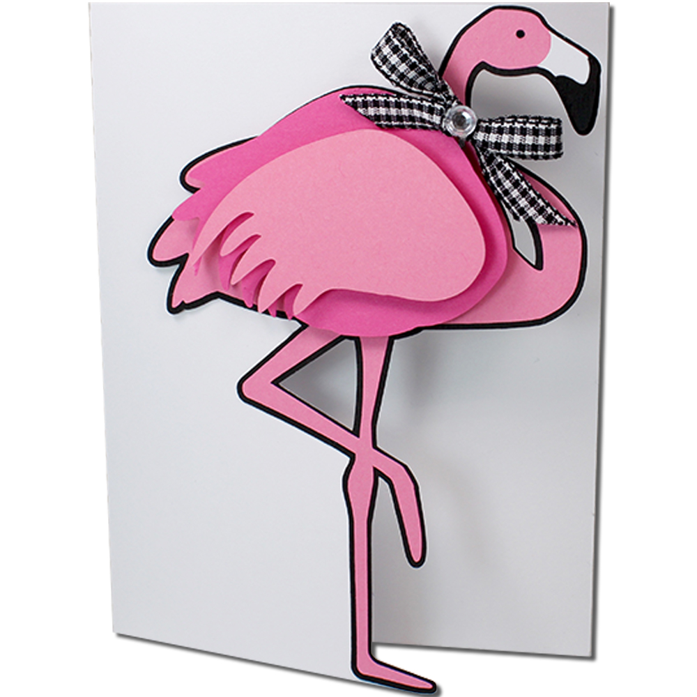 JMRush Designs Flamingo Card