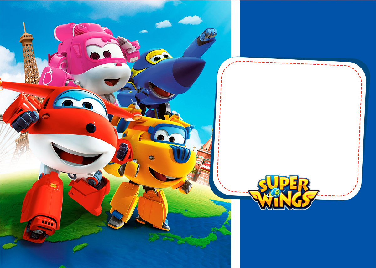SUPER WINGS Personalised Birthday Card for Kids Boys Girls Daughter Son Grandson 