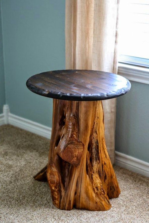 Tree trunk table &#8211; super original designs!