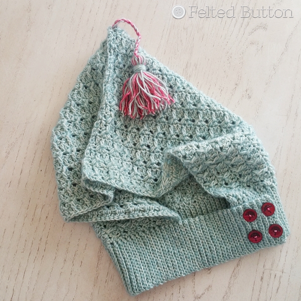 Petrichor Hood Free Crochet Pattern by Susan Carlson of Felted Button