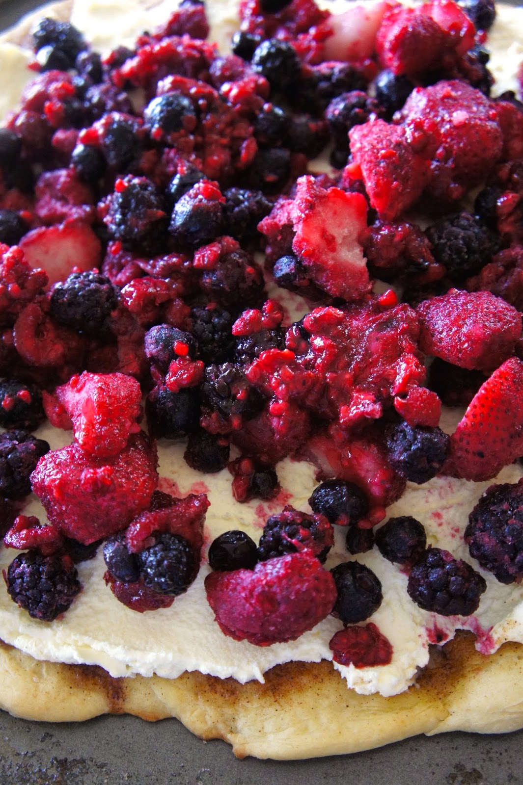 Savory Sweet and Satisfying Mixed Berry Breakfast Pizza
