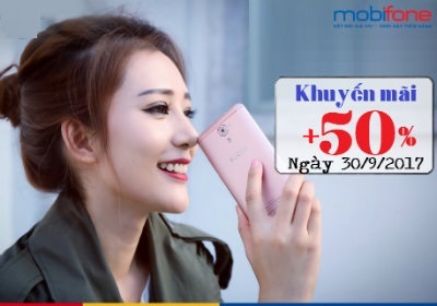 Mobifone khuyến mãi ngày 30/9/2017 Mobifone khuyến mãi ngày 30/9/2017