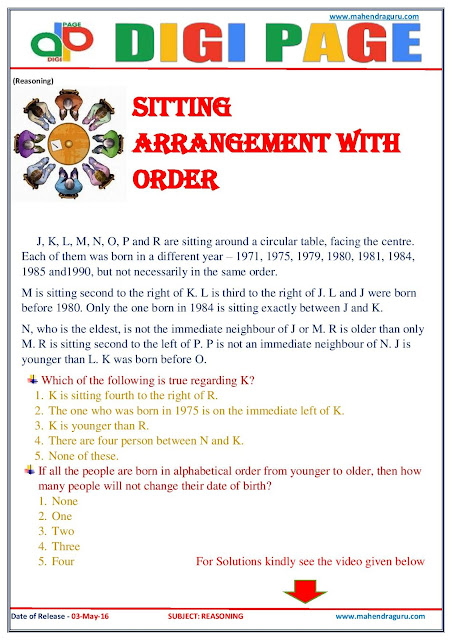 Digi Page - Seating Arrangement withOrder Digi Page - Seating Arrangement withOrder