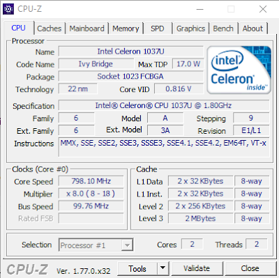 Melihat Spesifikasi Komputer dan Android dengan CPU-Z