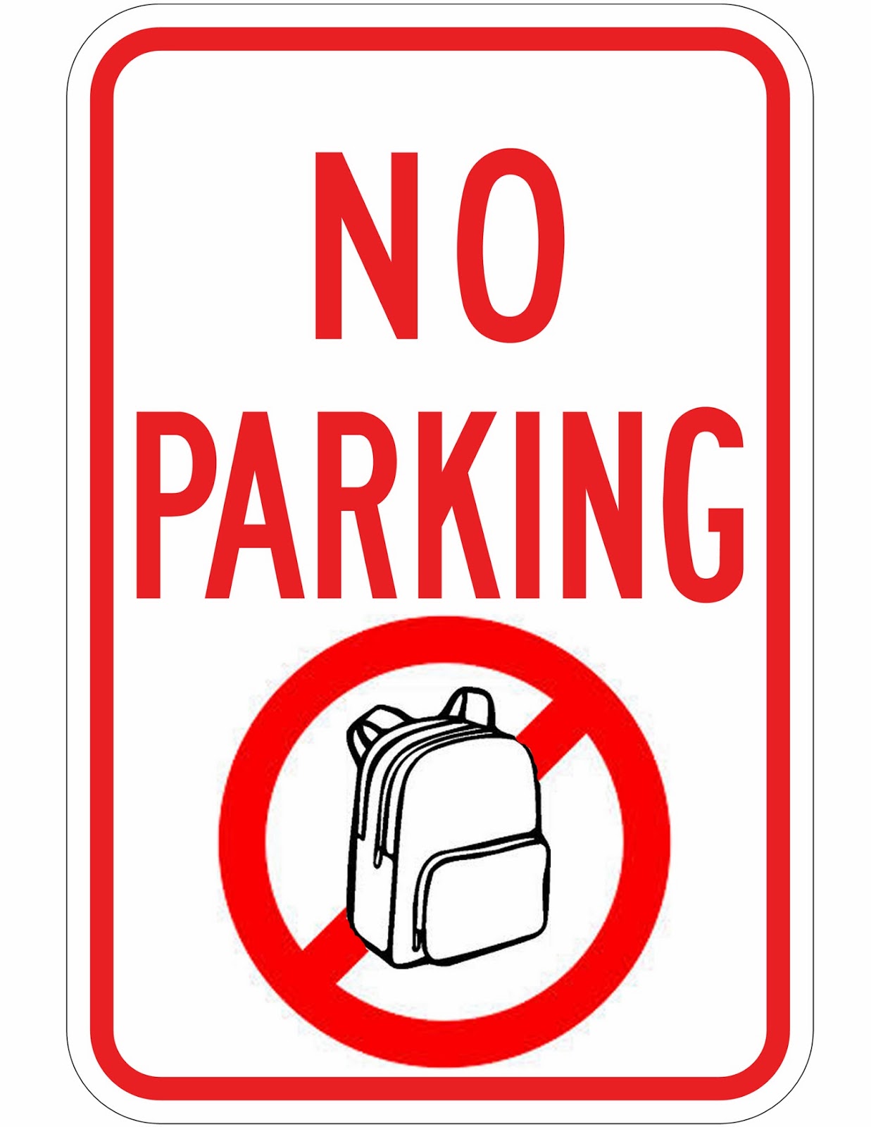 Idealeon No Parking Backpacks