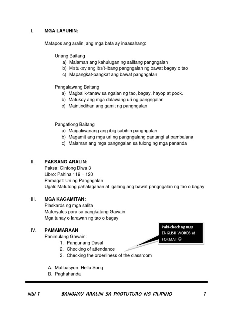 Lesson Plan In Filipino Philippin News Collections lesson-plan-in-filipino-philippin-news-collections