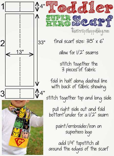 toddler scarf directions