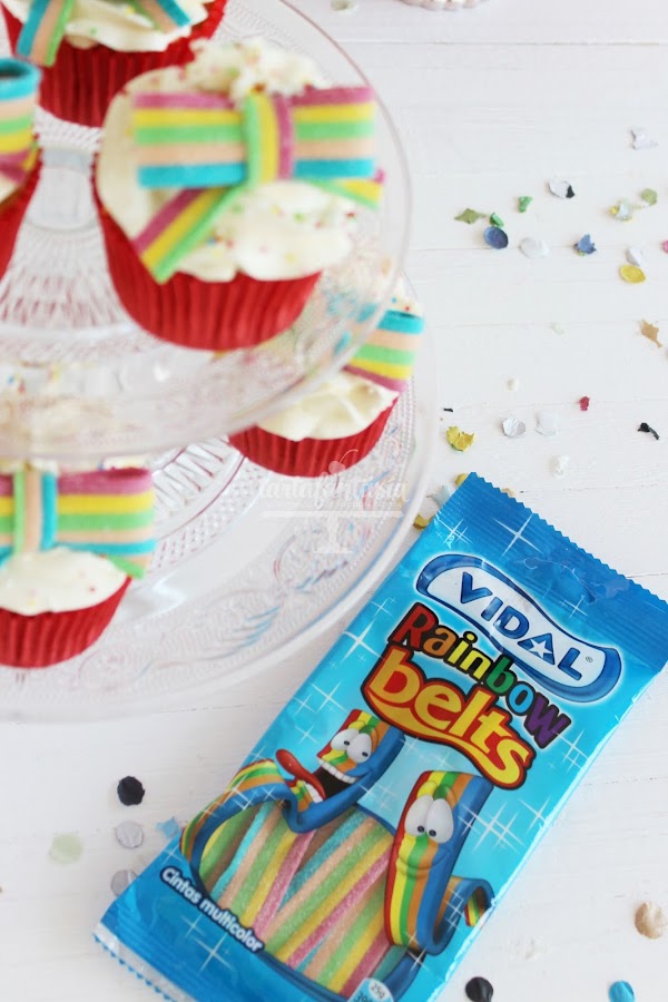 Cupcakes de crema de mantequilla menos dulce