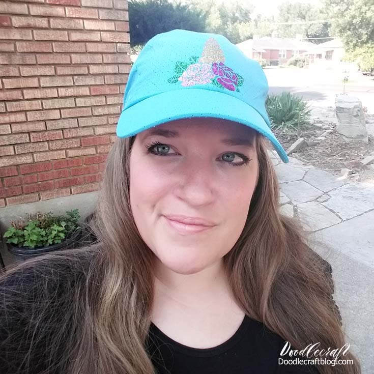Unicorn Ironon Vinyl Baseball Hat with Cricut!