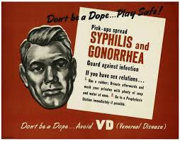2W42 VINTAGE Segunda Guerra Mundial que tal vez problemas sífilis Salud Guerra Poster Segunda Guerra Mundial A1 A2 A3