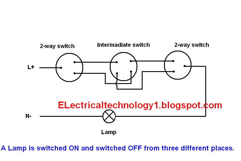 2 way switch: How to control One Lamp from three different places?
