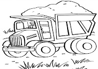 Mewarnai Gambar Truk Pasir Download Gambar Mewarnai Gratis