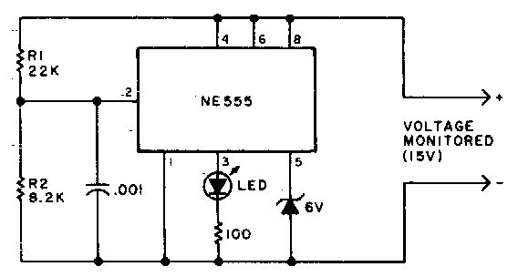 Under voltage Indicator for Battery Equipment Circuit Diagram | Super