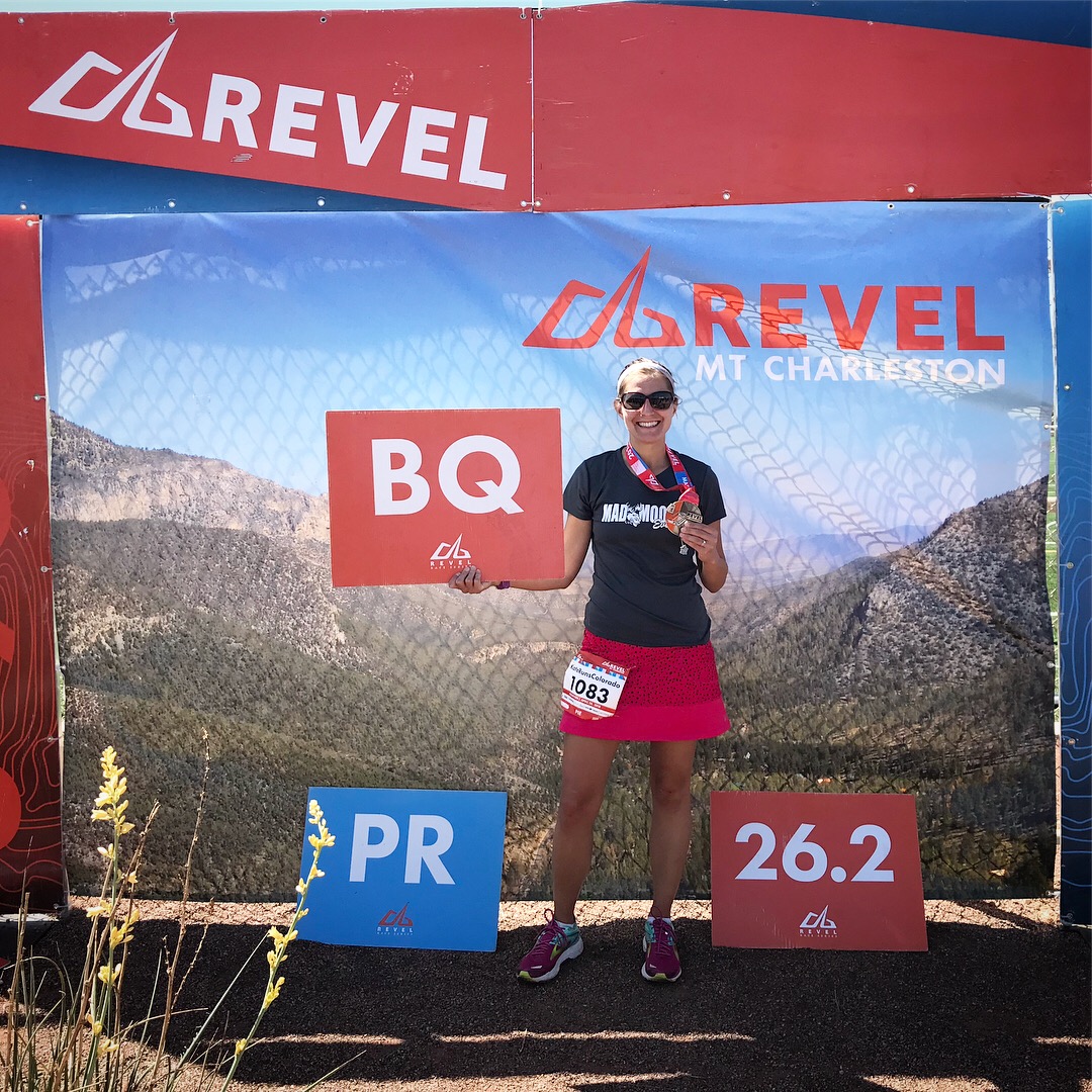 Kate Runs Colorado Revel Mt. Charleston Marathon (my first BQ!)