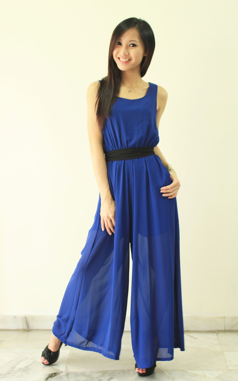 Flashy Style Exclusive Chiffon Jumpsuit