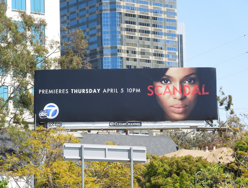 Kerry Washington Scandal TV billboard Scandal TV billboard