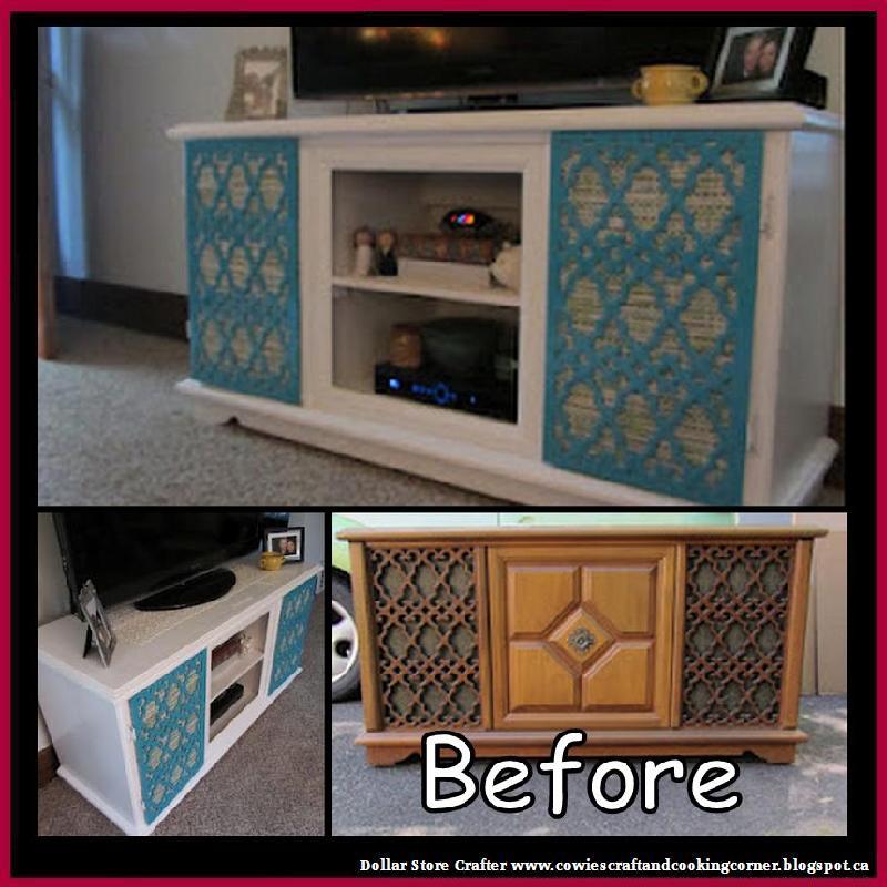 Dollar Crafter Turn An Old Record Player Cabinet Into A Turn An Old Record Player Cabinet Into