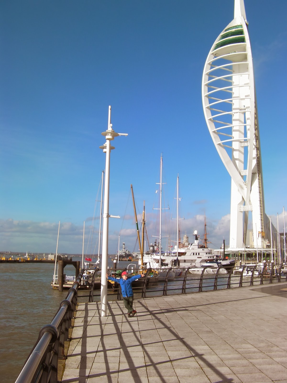 spinnkaer tower portsmouth with dockyard gunwharf quays portsmouth