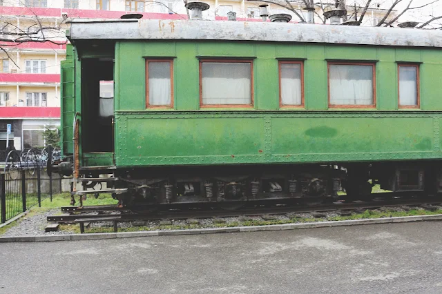 old train in Stalin Musuem