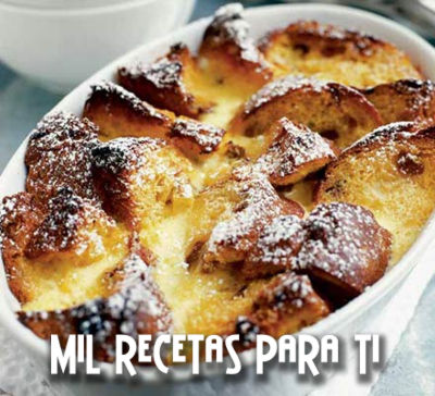 Mil Recetas para Ti: Torta de Pan Inglés , Leche y Mantequilla